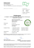 Certificate of hygiene compliance (Airbox T60)