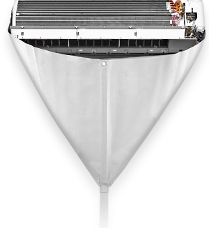 PVC cleaning cover for air conditioning units named 