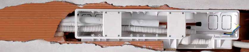 Pre-install box for air conditioning system EB-C