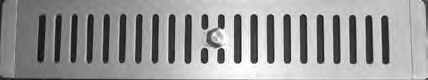 Alluminium window shade with tamper inox,7.5*41,  P-AN-410