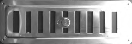 Alluminium window shade with tamper inox, AI-1523