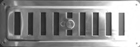 Alluminium window shade with tamper inox, AI-1523