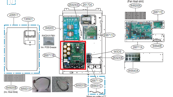 PCB Assembly LG Inverter EBR36932815