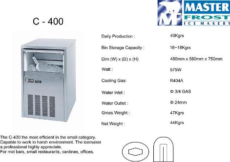  ICE CUBE MACHINE C-400