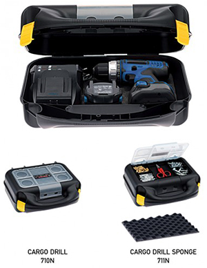 CARGODRILL Toolbox 711N_38,5*34,5*14cm with sponge